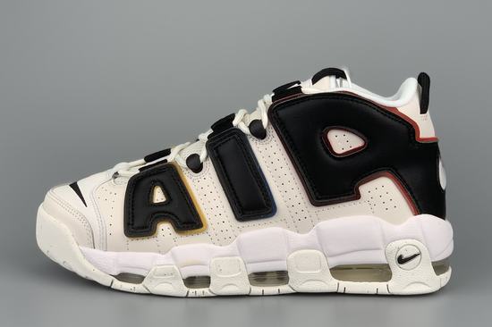Air More Uptempo White Black Red Gold