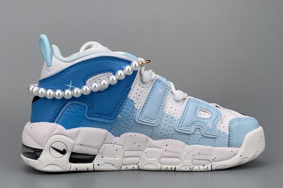 Air More Uptempo White Ice Blue Women