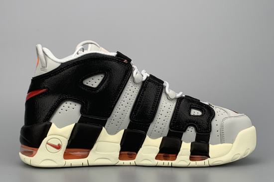 Air More Uptempo Grey Black Red Women