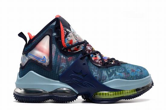 Zoom LeBron XIX(19) Navy Green Red