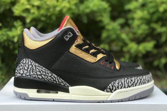Air Jordan III(3) Black Gold Retro Women