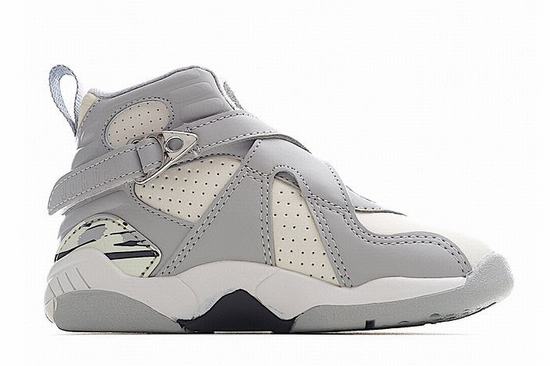 Air Jordan VIII(8) Grey White Kids
