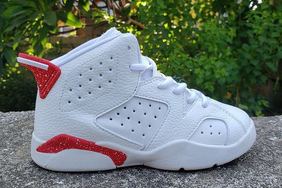 Retro Air Jordan VI(6) Kids Red Oreo