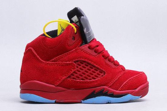 Air Jordan V(5) Retro Kids Red Suede