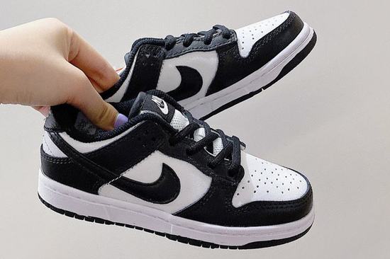 Dunk SB Low Black White Panda Kids