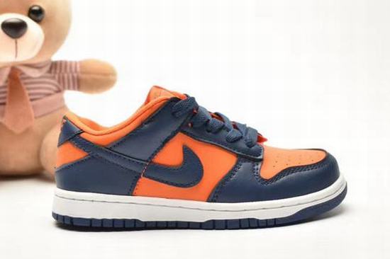 Dunk SB Low Navy Orange Kids