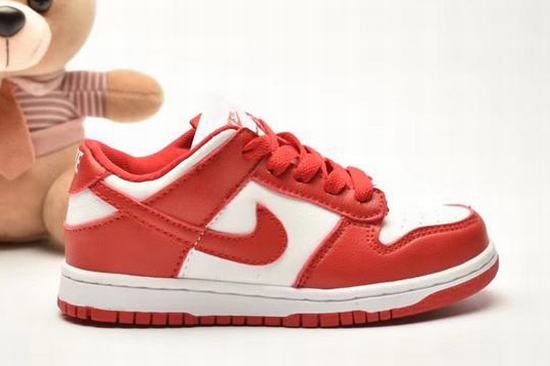 Dunk SB Low Red White Kids