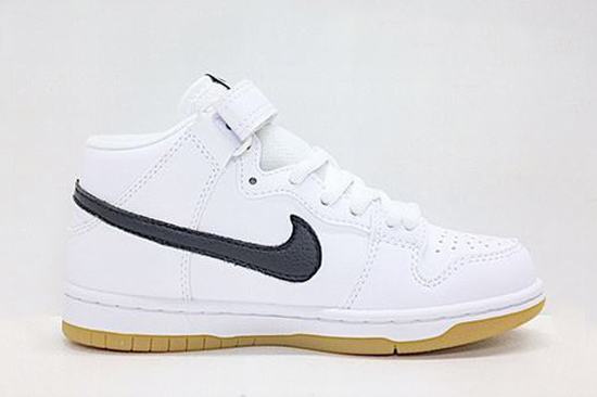 Dunk SB Mid White Black Kids
