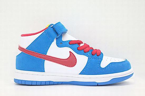 Dunk SB Mid Blue White Red Kids