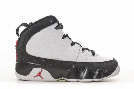 Air Jordan IX(9) White Black Kids