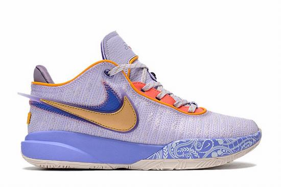 LeBron 20 Purple Yellow Blue Women