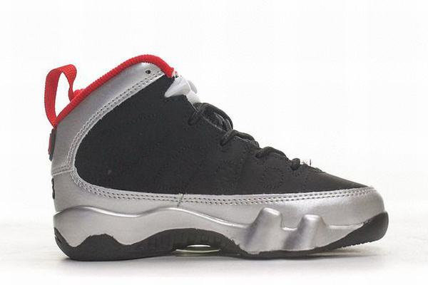 Air Jordan IX(9) Kids Black Silver Red