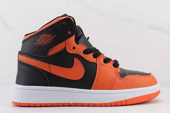 Kids Air Jordan I( 1) High Black Orange