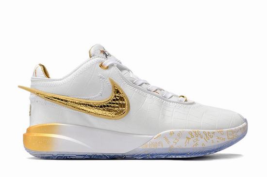 Zoom LeBron 20 White Gold