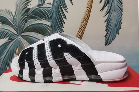 Air More Uptempo 96 Slide White Black Red Women