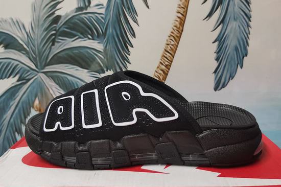 Air More Uptempo 96 Slide Black White Women
