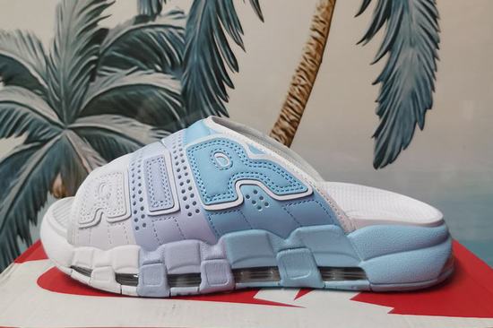 Air More Uptempo 96 Slide Ice Blue White Women