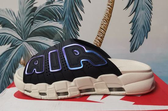 Air More Uptempo 96 Slide Black Cream-Coloured Women