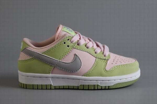 Dunk SB Low Green Rose Pink Grey Kids