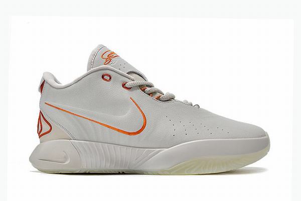 Zoom LeBron 21 Low White Orange