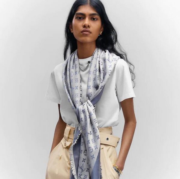 MONOGRAM DENIM SHAWL M71382 9 MONOGRAM DENIM SHAWL M71382 - Image 5