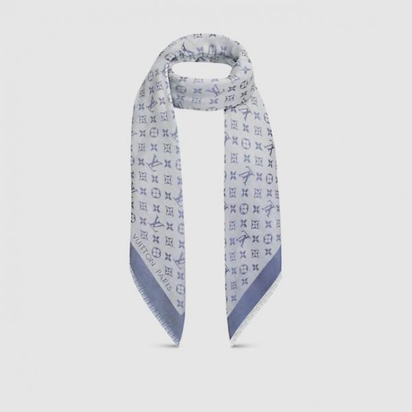 MONOGRAM DENIM SHAWL M71382 7 MONOGRAM DENIM SHAWL M71382 - Image 4
