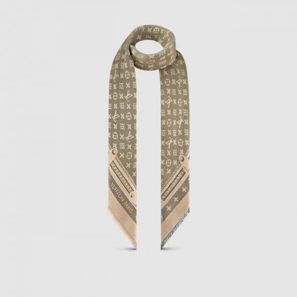 STUDDY DENIM MONOGRAM SHAWL M76883 - Image 5