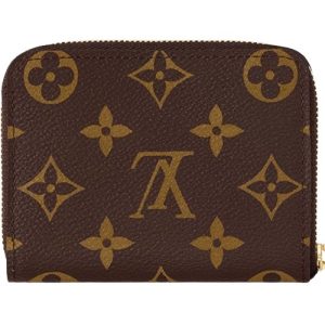 M60067 Monogram coated canvas Grained cowhide-leather lining Gold-color hardware Zippy Coin Purse