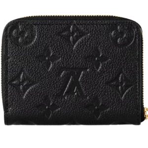 M60574 Monogram Empreinte embossed supple grained owhide leather Black Zippy Coin Purse