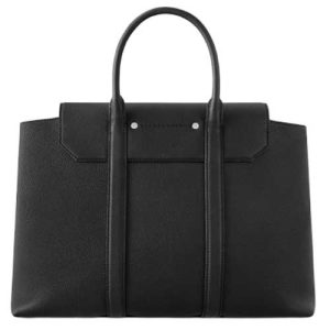 M23153 Cuir Millésime calfskin leather Black Calf-leather trim Georges Tote MM