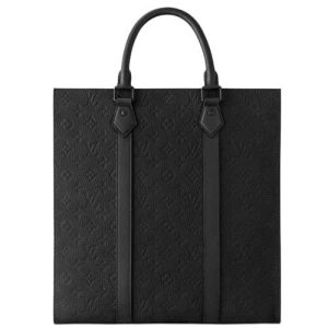 M21866 Embossed Taurillon Monogram cowhide leather Black Cowhide-leather trim Sac Plat NV