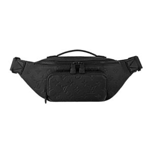 M47058 Black Monogram Shadow calfskin leather Cowhide-leather trim Textile lining Rush Bumbag