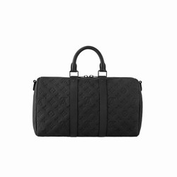 M22765 Embossed Taurillon Monogram cowhide leather Cowhide-leather trim Textile lining Keepall Bandoulière 35 7 M22765 Embossed Taurillon Monogram cowhide leather Cowhide-leather trim Textile lining Keepall Bandoulière 35
