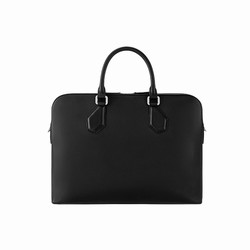 M24391 Black Calf-leather trim Shoulder pad Silver-color hardware Porte Document Voyage PM 7 M24391 Black Calf-leather trim Shoulder pad Silver-color hardware Porte Document Voyage PM