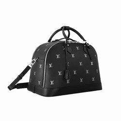 M24397 Black Silver LV Blason calfskin Calfskin trim Textile lining Runway Alma Duffle 3 M24397 Black Silver LV Blason calfskin Calfskin trim Textile lining Runway Alma Duffle - Image 2