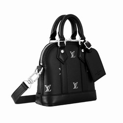 M83184 Black Silver Calfskin Calfskin trim Textile lining Nano Alma 3 M83184 Black Silver Calfskin Calfskin trim Textile lining Nano Alma - Image 2