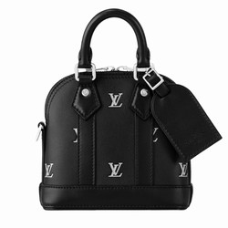 M83184 Black Silver Calfskin Calfskin trim Textile lining Nano Alma 1 M24397 Black Silver LV Blason calfskin Calfskin trim Textile lining Runway Alma Duffle