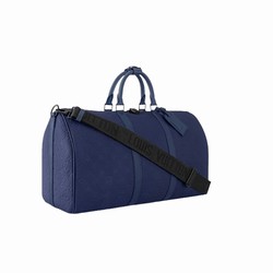 M11495 Sapphire Monogram embossed Taurillon cowhide leather Cowhide leather trim Keepall Bandoulière 50 3 M11495 Sapphire Monogram embossed Taurillon cowhide leather Cowhide leather trim Keepall Bandoulière 50 - Image 2