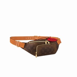 M11539 Monogram Dust coated canvas Aged cowhide-leather trim Textile lining Rush Bumbag 3 M11539 Monogram Dust coated canvas Aged cowhide-leather trim Textile lining Rush Bumbag - Image 2