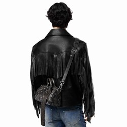 M11595 Black Brushed Monogram cowhide leather Cowhide leather trim Keepall Bandoulière 25 7 M11595 Black Brushed Monogram cowhide leather Cowhide leather trim Keepall Bandoulière 25