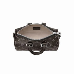 M11595 Black Brushed Monogram cowhide leather Cowhide leather trim Keepall Bandoulière 25 5 M11595 Black Brushed Monogram cowhide leather Cowhide leather trim Keepall Bandoulière 25 - Image 3