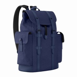 M11688 Sapphire Taurillon Monogram embossed cowhide leather Cowhide leather trim Christopher MM 3 M11688 Sapphire Taurillon Monogram embossed cowhide leather Cowhide leather trim Christopher MM - Image 2