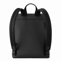 M21367 Black Cowhide leather Cowhide leather trim Textile lining Flap Backpack 9 M21367 Black Cowhide leather Cowhide leather trim Textile lining Flap Backpack