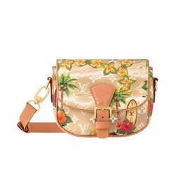 M24986 Sand Monogram Surfin’ coated canvas Cowhide leather trim Montsouris Messenger PM 1 M24986 Sand Monogram Surfin’ coated canvas Cowhide leather trim Montsouris Messenger PM