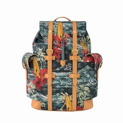 M24996 Navy Blue Monogram Surfin’ coated canvas Cowhideleather trim Christopher MM 1 M24996 Navy Blue Monogram Surfin’ coated canvas Cowhideleather trim Christopher MM