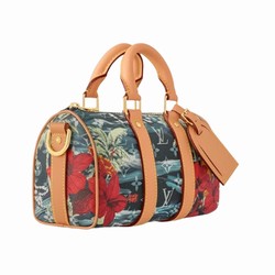 M25440 Navy Blue Monogram Surfin’ coated canvas Cowhide leather trim Keepall Bandoulière 25 3 M25440 Navy Blue Monogram Surfin’ coated canvas Cowhide leather trim Keepall Bandoulière 25 - Image 2