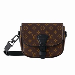 M47060 Monogram Macassar coated canvas Cowhide leather trim Textile lining Montsouris Messenger PM 1 M47060 Monogram Macassar coated canvas Cowhide leather trim Textile lining Montsouris Messenger PM