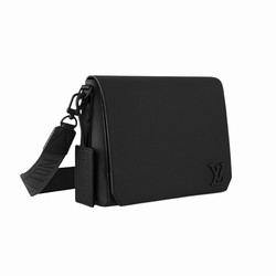 M57080 Black grained calf leather Cowhide leather trim Textile lining Takeoff Messenger 5 M57080 Black grained calf leather Cowhide leather trim Textile lining Takeoff Messenger - Image 3