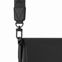 M57080 Black grained calf leather Cowhide leather trim Textile lining Takeoff Messenger 3 M57080 Black grained calf leather Cowhide leather trim Textile lining Takeoff Messenger - Image 2