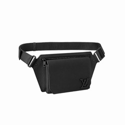 M57081 Black grained calf leather Cowhide leather trim Textile lining Takeoff Sling 5 M57081 Black grained calf leather Cowhide leather trim Textile lining Takeoff Sling - Image 3